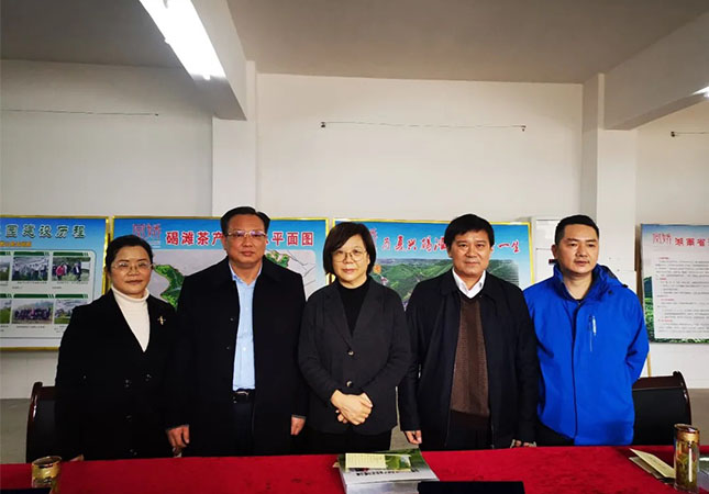 湖南省委常委、常務副省長謝建輝視察碣灘茶業復工復產、指導疫情防控